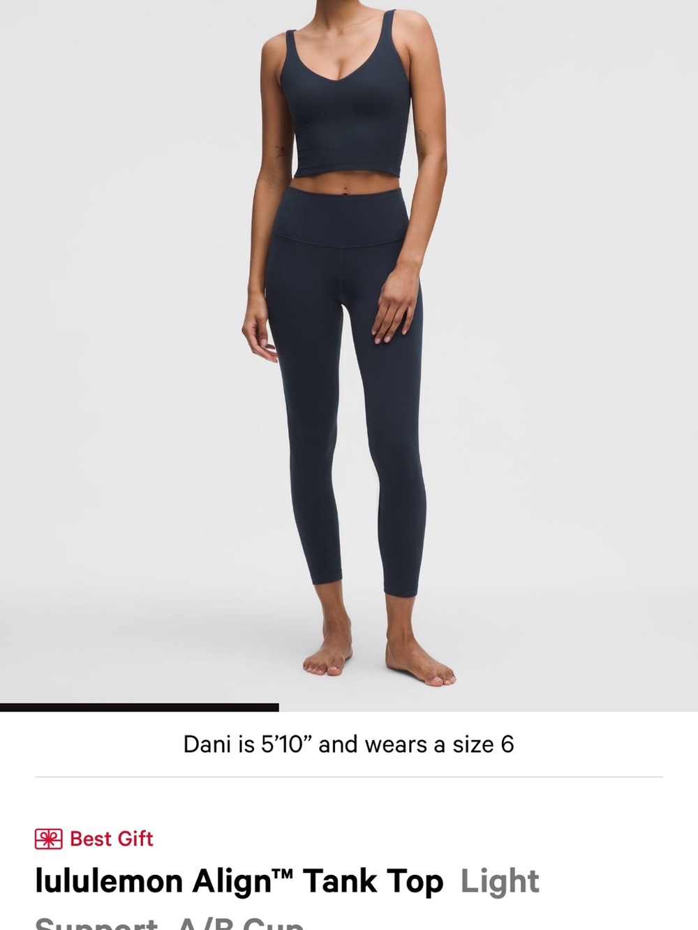 lululemon athletica Align Tank Top in Dark Navy